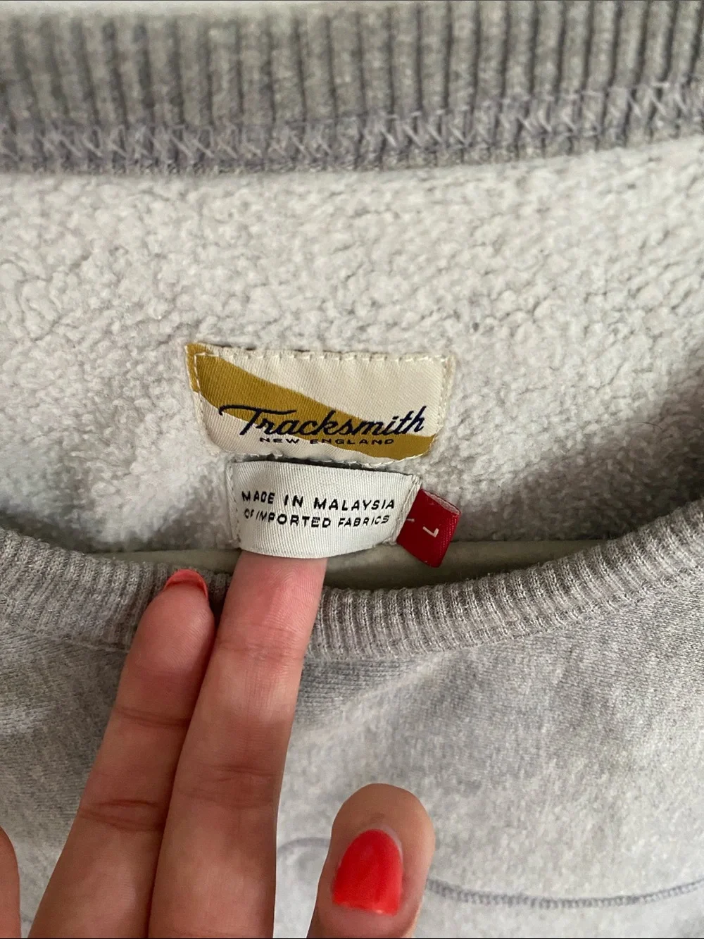 Tracksmith Gray Crewneck Sweater - Picture 2 of 5